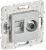 Розетка 2гн комп+ТВ RJ45+TV с/у серебряный механизм кат.6E SK-A15S SKANDY IEK (1/10/100)