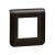 Рамка 1-пост. цвет черный матовый, пластик горизонтальная, Mosaic Legrand