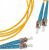 Hyperline FC-D2-9-ST/UR-ST/UR-H-5M-LSZH-YL Патч-корд волоконно-оптический (шнур) SM 9/125 (OS2), ST/UPC-ST/UPC, 2.0 мм, duplex, LSZH, 5 м