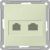 Розетка 2гн комп+ТФ RJ45+RJ11 с/у крем механизм кат.5е W59 Systeme Electric  (1/10)