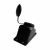 Розетка одноместная штепсельная переносная РП16-132 16А черная IP44 "каучук" PLEXUP