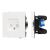 Механизм компьютерной розетки двойной SCT-TENDO-MPC2-SFPL-WH (RJ-45, CAT6) (Arlight, Матовый белый)