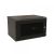 WRline Шкаф настенный 19-дюймовый (19"), 9U, 500x600х450мм, перфорированная металлическая дверь с замком, цвет черный (RAL 9004) (разобранный)