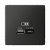 Розетка 2гн USB+USB A+C с/у базальт механизм высокоскор.заряд. QC PD ArtGallery Systeme Electric (1/8/16)
