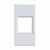 Лиц.плата W45 1мод 1xKeystone RAL9003