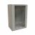 WRline Шкаф настенный 19-дюймовый (19"), 22U, 1086x600х600мм, стеклянная дверь, цвет серый (RAL 7035) (разобранный)