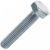 Болт с шестигранной головкой оцинкованный М10х80 (DIN 933) (100 шт/уп) Промрукав