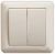 Выключатель 2кл с/у крем в сборе 10А W59 Schneider Electric  (1/10)
