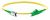 Hyperline FC-S2-9-LC/AR-ST/AR-H-1M-LSZH-YL Патч-корд волоконно-оптический (шнур) SM 9/125 (OS2), LC/APC-ST/APC, 2.0 мм, simplex, LSZH, 1 м