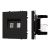 ARL NOBE Розетка компьютерная двойная софт-тач черный оникс SCT-MPC2-SFPL-BK (2хRJ-45, CAT6) (Arlight, -)