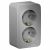 Розетка 2гн с З/К о/у алюминий 16А IP20 Blanca Systeme Electric (1/8)