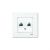 Розетка 2гн ТФ+ТФ RJ11+RJ11 с/у белый Lilium Natural Kare Makel (1/12/120)