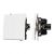 Механизм выключателя двухклавишный проходной SWT-TENDO-MKP2-PL-WH (230V, 10A) (Arlight, Белый)