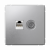 Розетка 2гн комп+ТВ RJ45+TV с/у алюминий механизм кат.5е ArtGallery Systeme Electric (1/5/20)