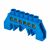 Шина "0" N (8х12мм) 6 отверстий латунь синий нейлоновый корпус комбинированный розничный стикер EKF PROxima