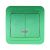 Выключатель 2кл с подсв с/у зеленый IP20 Mimoza Makel (1/12/120)