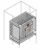 Разделительная перегородка шкафа 600x600 сталь серый ABB TUR шкафы