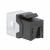 Гнездо (jack) RJ45 8(8) Cat 6A (IEC) для круглого кабеля, черный DKC (ДКС)