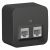 Розетка 2гн комп+комп RJ45+RJ45 о/у антрацит изол.пласт. кат.5е IP20 Blanca Schneider Electric