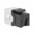 Гнездо (jack) RJ45 8(8) Cat 6 для круглого кабеля, черный DKC (ДКС)