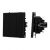 ARL NOBE Выключатель 3 кл софт-тач черный оникс SWT-MK03-SFPL-BK (250V, 10A) (Arlight, -)