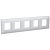 Рамка 5-пост. цвет серый глянцевый, пластик горизонт. и вертик., Avanti DKC