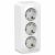 Розетка 3гн с З/К о/у белый изол.пласт. 16А IP20 Blanca Systeme Electric (1/5/30)