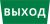 Пиктограмма ДСО-101-IP65 "Выход"