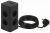Сетевой фильтр ЭРА TWR-8es-1,5m-4USB-B башня с защитой заземлением с выключателем 8 розеток+4xUSBA+C 1,5м 16А черный