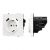 ARL NOBE Розетка зк со шторками с USB тип А+С софт-тач белый кварц SCT-MUAC-SFPL-WH (250V, 16A) (Arlight, -)