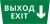 Пиктограмма ДСО-101-IP65 "Выход - вниз"