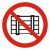 Знак P 12 "Запрещается загромождать проходы и (или) складировать" ф200 мм, пластик ГОСТ Р 12.4.026-2001 EKF