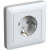 Розетка 1гн с З/К шторки с/у белый в сборе 16А Хит Systeme Electric