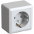 Розетка 1гн с З/К шторки о/у белый изол.пласт. 16А IP20 Blanca Systeme Electric