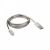 USB кабель для iPhone 5/6/7 моделей, шнур в металлической оплетке, серебристый REXANT (1/10/100)