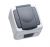 Розетка 1гн с З/К с крыш. о/у серый пружинный зажим 16А IP44 Nemliyer plus Makel (1/12/120)