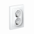 Розетка 2гн с З/К шторки с/у белый в сборе 16А AtlasDesign Systeme Electric (1/10)