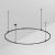 Основание ART-APRIORI-ROUND-ROD-400-R1500 (BK) (Arlight, IP20 Металл, 3 года)