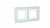 Рамка 2-пост. цвет зеленый матовый, стекло горизонт. и вертик., Avanti DKC