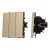 ARL NOBE Выключатель 3 кл софт-тач золотой песок SWT-MK03-SFPL-GD (250V, 10A) (Arlight, -)