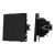 ARL NOBE Выключатель 2 кл софт-тач черный оникс SWT-MK02-SFPL-BK (250V, 10A) (Arlight, -)