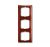 Рамка 3-пост. цвет красный foyer-red (фойе-красный) глянцевый, пластик горизонт. и вертик., IP20 basic55 ABB