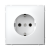Розетка 1гн с З/К с/у белый механизм 16А быстрозажим ArtGallery Systeme Electric (1/5/20)