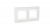 Рамка 2-пост. цвет белый матовый, стекло горизонт. и вертик., Avanti DKC