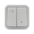 Выключатель, для жалюзи серый, ОП, винтовые клеммы серый, Бронто EKF