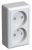 Розетка 2гн без З/К шторки о/у белый изол.пласт. 16А IP20 Хит Systeme Electric  (1/112)
