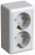 Розетка 2гн с З/К шторки о/у белый 16А IP20 Хит Systeme Electric  (1/84)