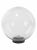 Светильник НТУ 03-100-401 шар d=400 мм IP54 (прозрачный ПММА, основание плоское ПК 145, Е27) TDM