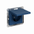 Розетка 1гн с 3/К с крыш. шторки с/у аквамарин IP20 AtlasDesign Systeme Electric  (1/15)