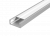 Алюминиевый профиль для LED ленты с рассеивателем накладной 2000мм посадочное место 10мм